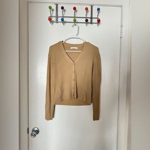 Oak+Fort v-neck Light Brown Cardigan